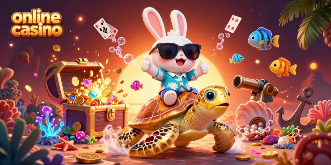 Experience thrilling action at this online casino with cartoon characters and vibrant underwater elements