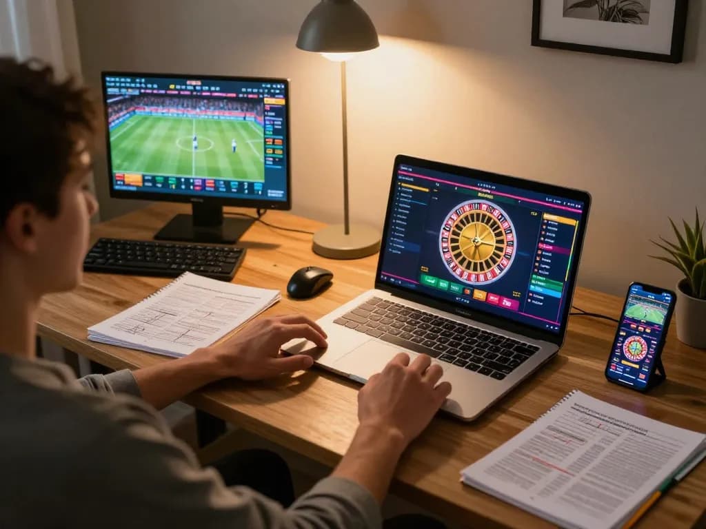Engaging in online casino gaming at home, focusing on luck88com and strategic betting