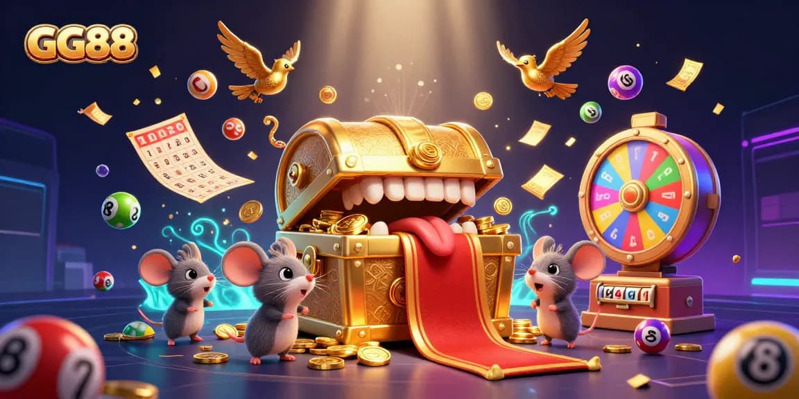 Experience the exciting world of GG88 with vibrant lottery action and immersive gaming elements.