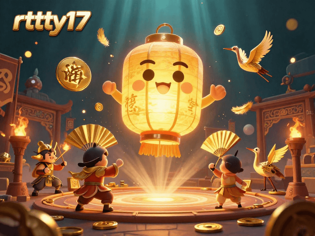 Engage in thrilling slots at rttty17's vibrant online casino, featuring dynamic characters and golden treasures.