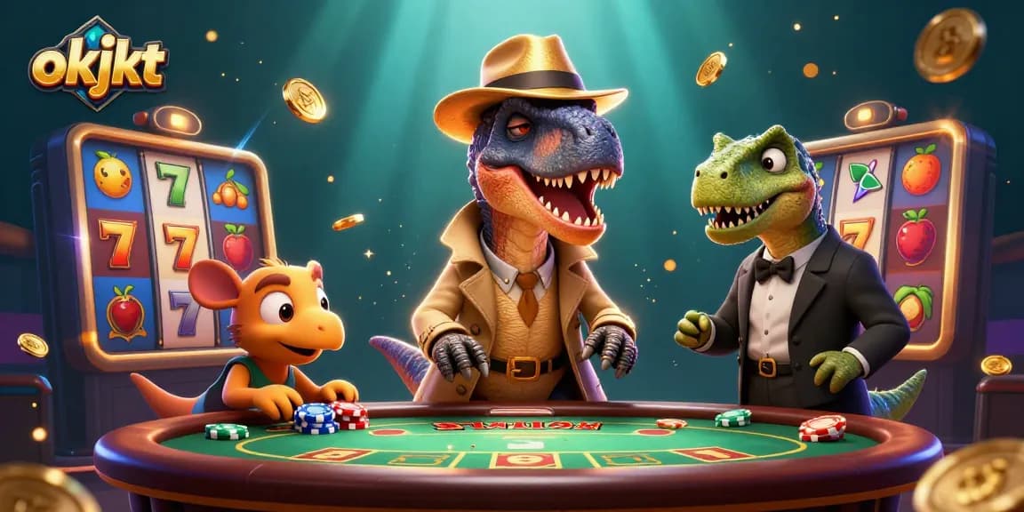 Mendapatkan kemenangan besar dengan permainan slot okjkt melalui dinosaur bertema 3D.