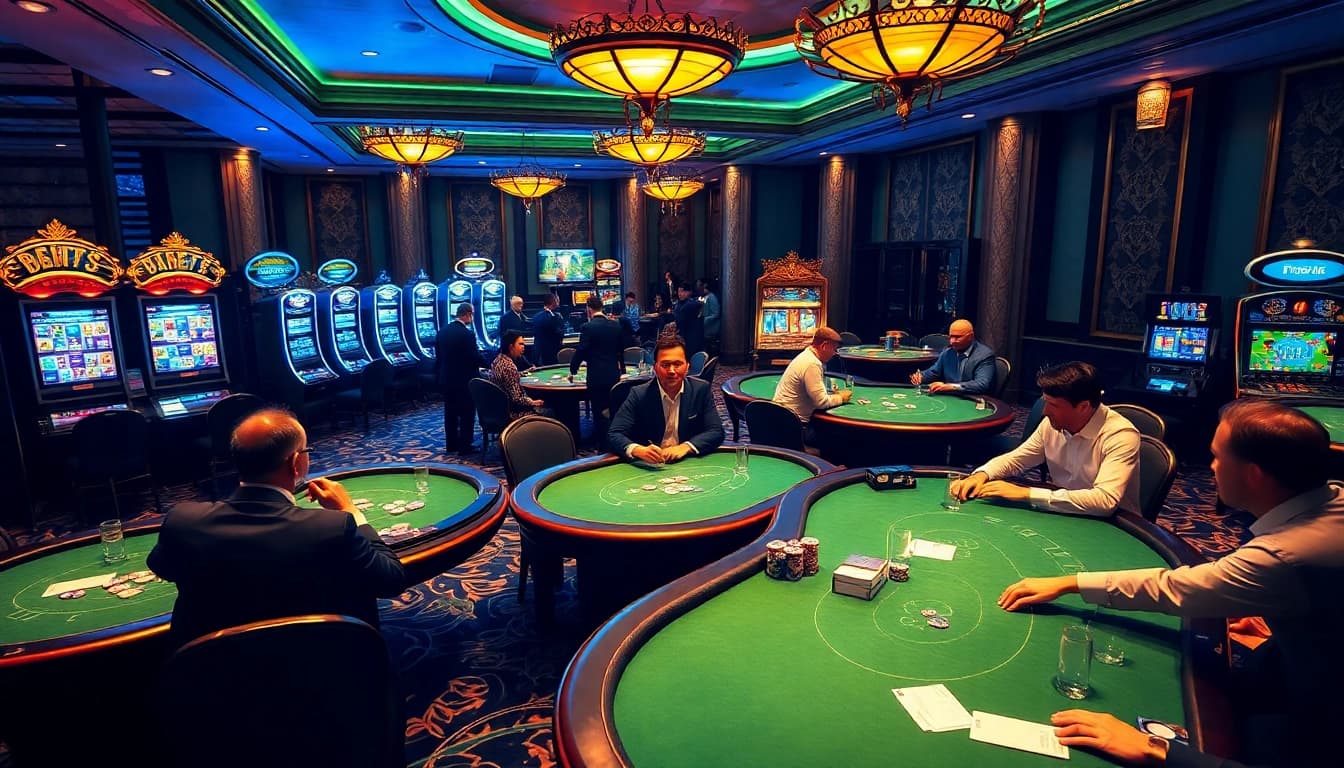 Experience the thrill of gaming at https://rr88co.net/ with poker tables and slot machines.