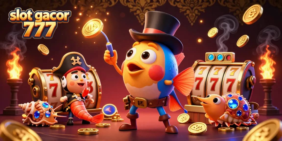 Experience thrilling wins with slot gacor 777 while enjoying vibrant 3D visuals of fun characters and exciting gaming elements.
