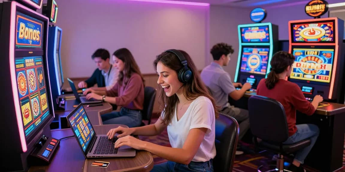 Online casino scene showcasing players enjoying credit card games at https://eviz.org.uk, highlighting excitement and community.