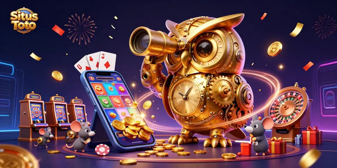 Situs Toto menciptakan pengalaman bermain yang mendebarkan dengan karakter kartun 3D di kasino yang glamor.
