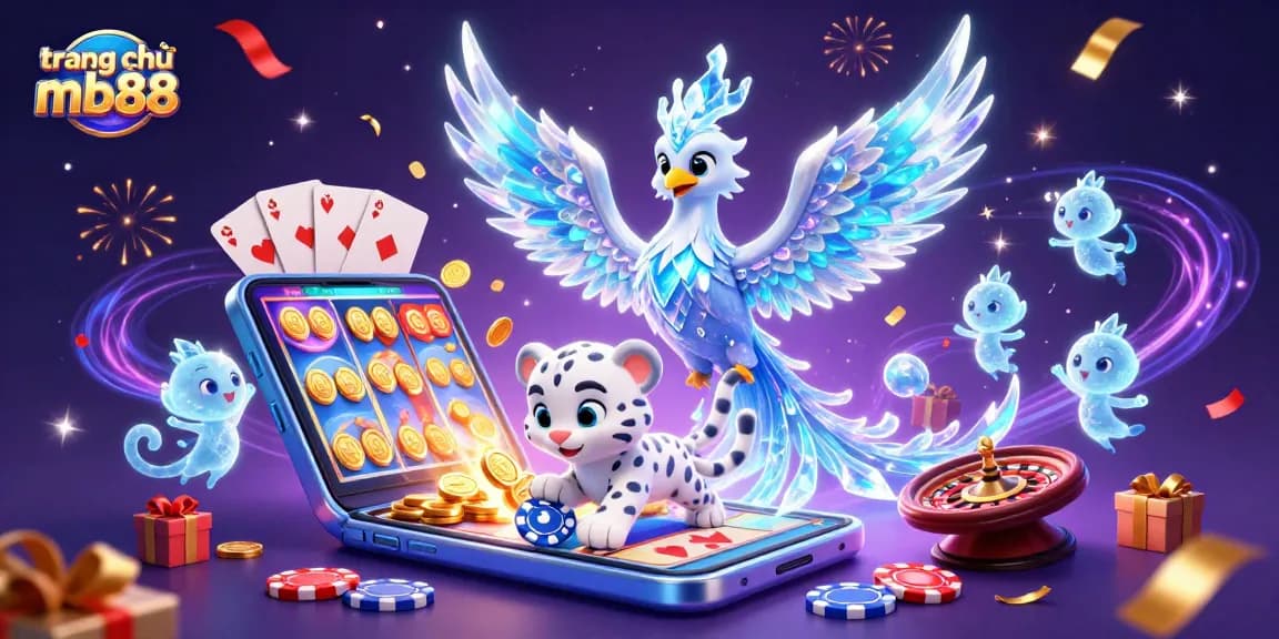 Trải nghiệm vui vẻ tại trang chủ mb88 với hình ảnh rực rỡ của các nhân vật casino hoàn hảo.