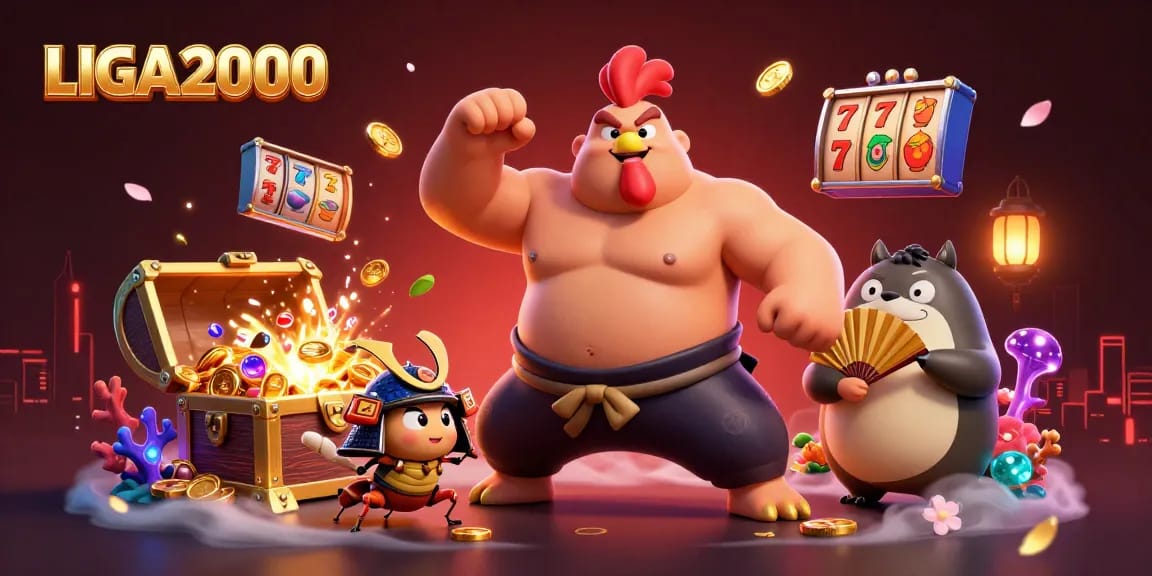 LIGA2000 menawarkan aksi slot yang mendebarkan dengan seekor ayam sumo yang kuat bersama dengan jangkrik samurai yang garang dalam suasana kasino yang semarak.