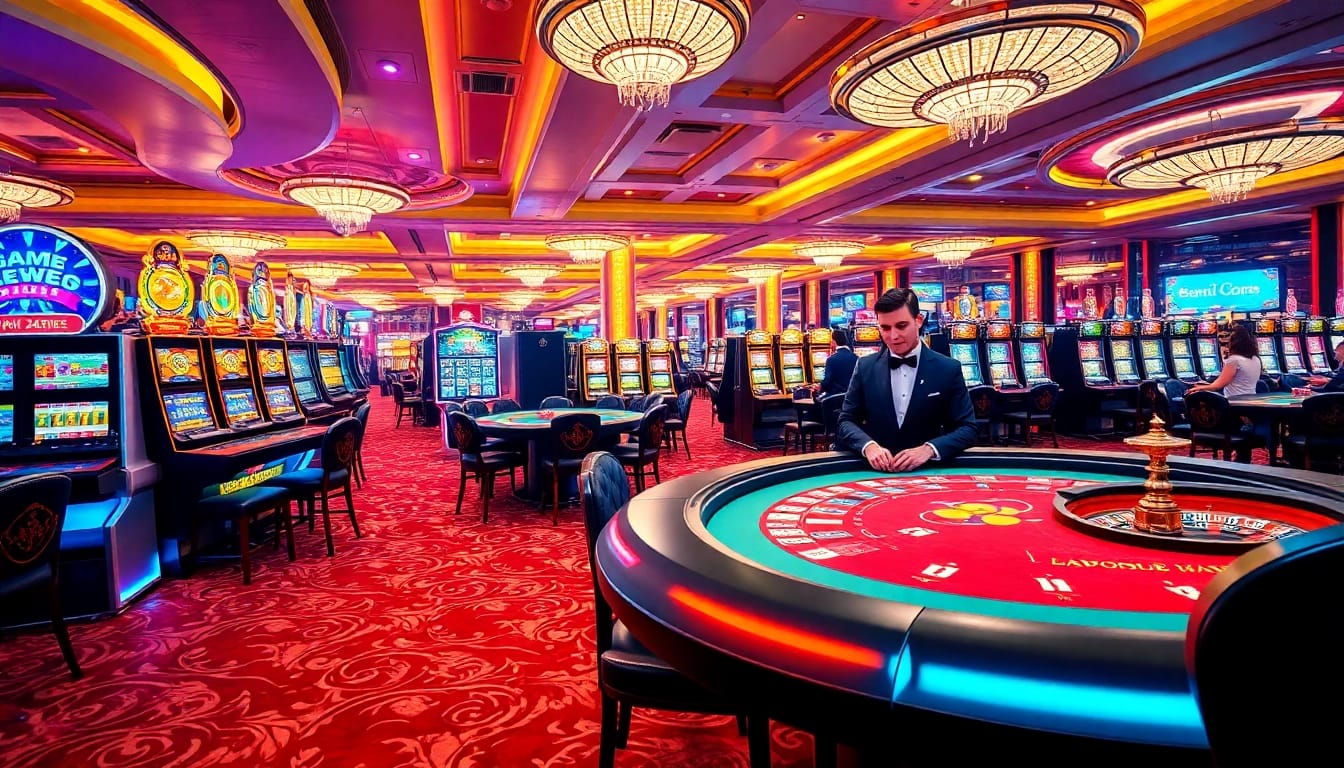 Experience the thrill of winning at mm88's luxurious casino tables and slot machines.