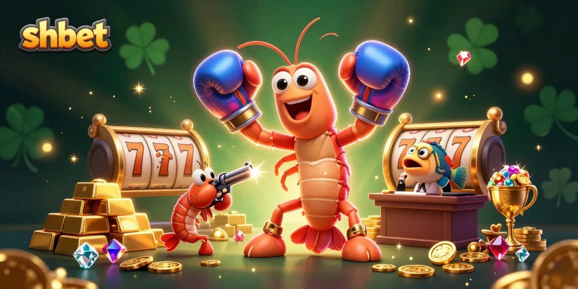 Experience shbet's exciting slot action with vibrant characters and abundant riches in this dynamic casino scene.