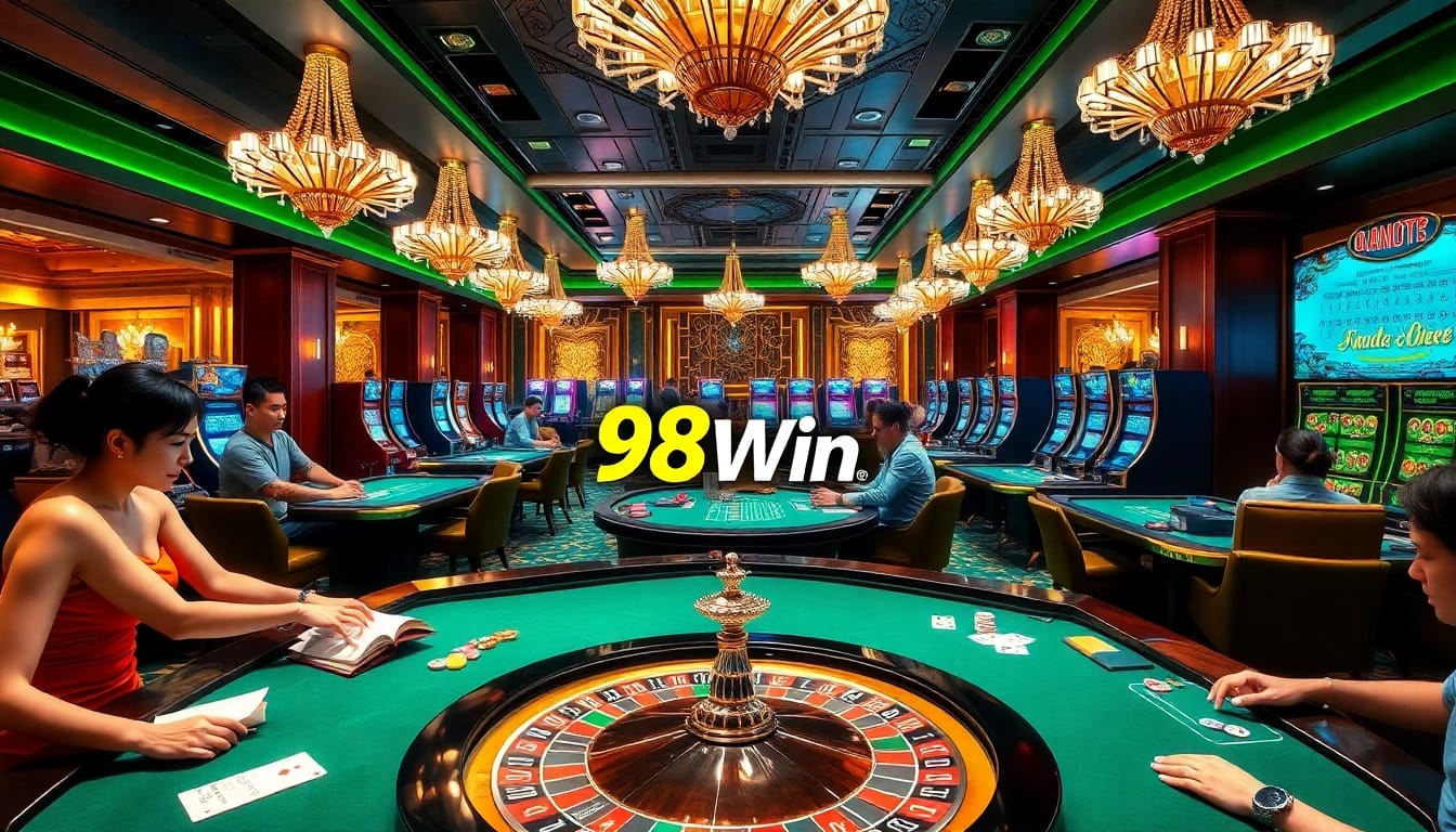 Experience the thrill of games at 98Win, with vibrant tables and exciting gameplay.