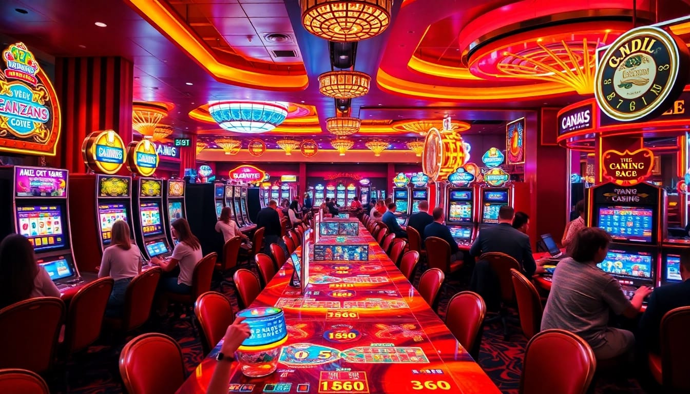 Judi seru di binjaitoto dengan mesin slot modern dan pemain bersemangat.
