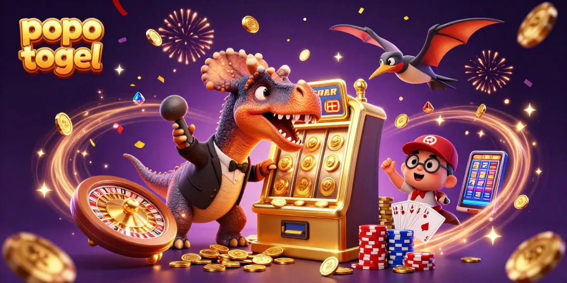 Experience high-stakes action with popo togel in a vibrant casino scene featuring thrilling slot wins.