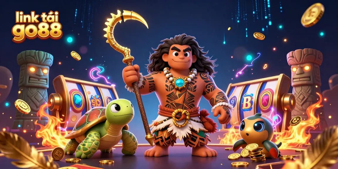Engage with vibrant gaming visuals in the dynamic scene showcasing link tải go88 as players embrace exciting slot games.
