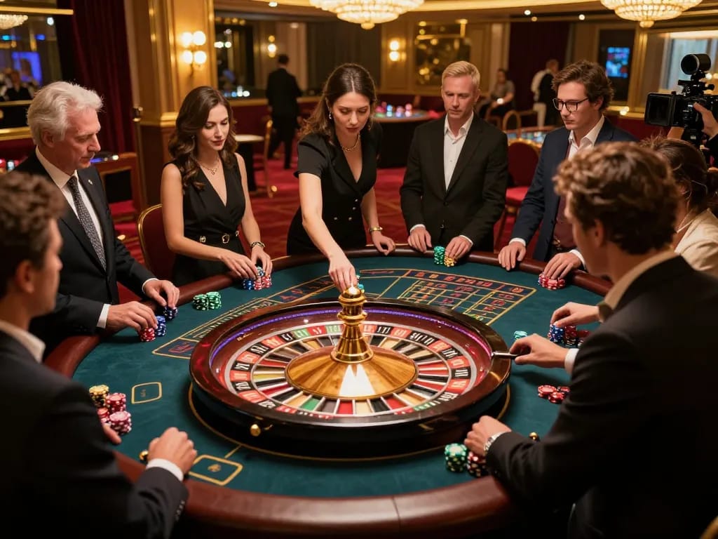 Players engaging at the mm88 roulette table, showcasing the excitement of online casino gameplay.