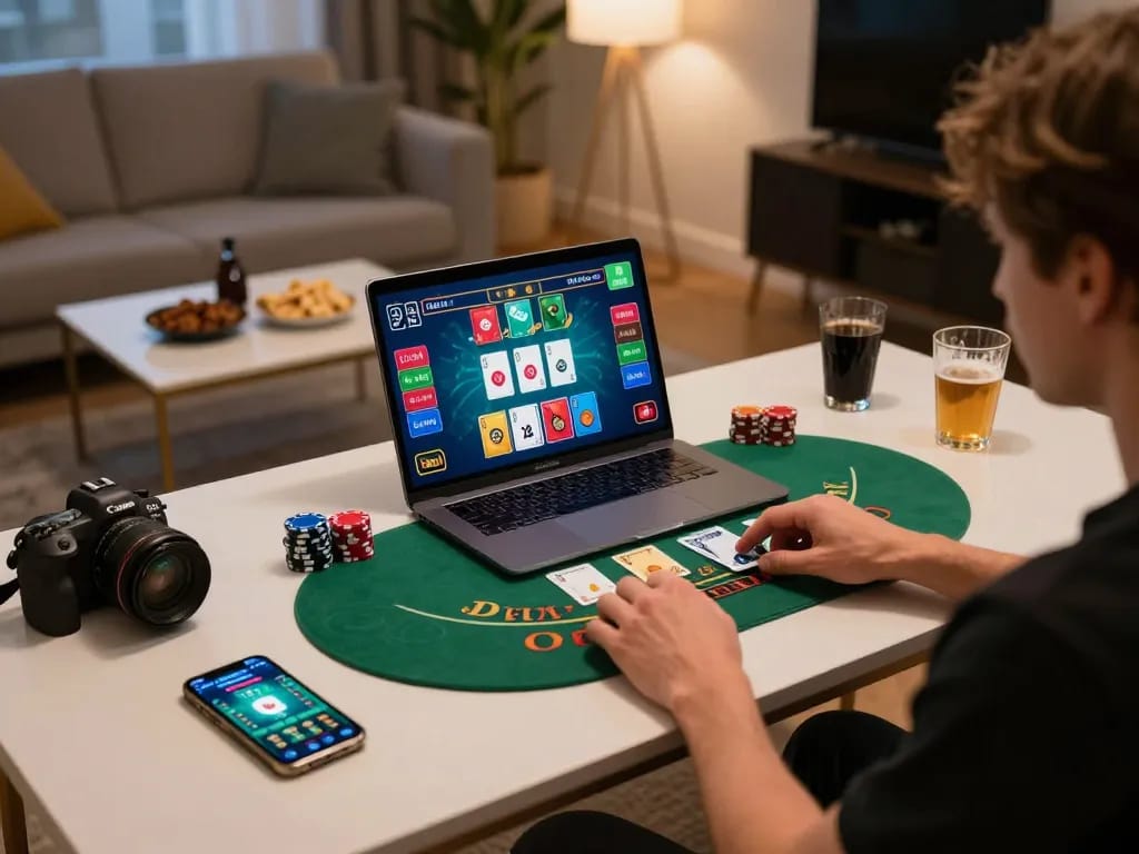 Mainkan permainan Demo PG Soft di lingkungan yang nyaman dengan blackjack online di laptop, suasana santai