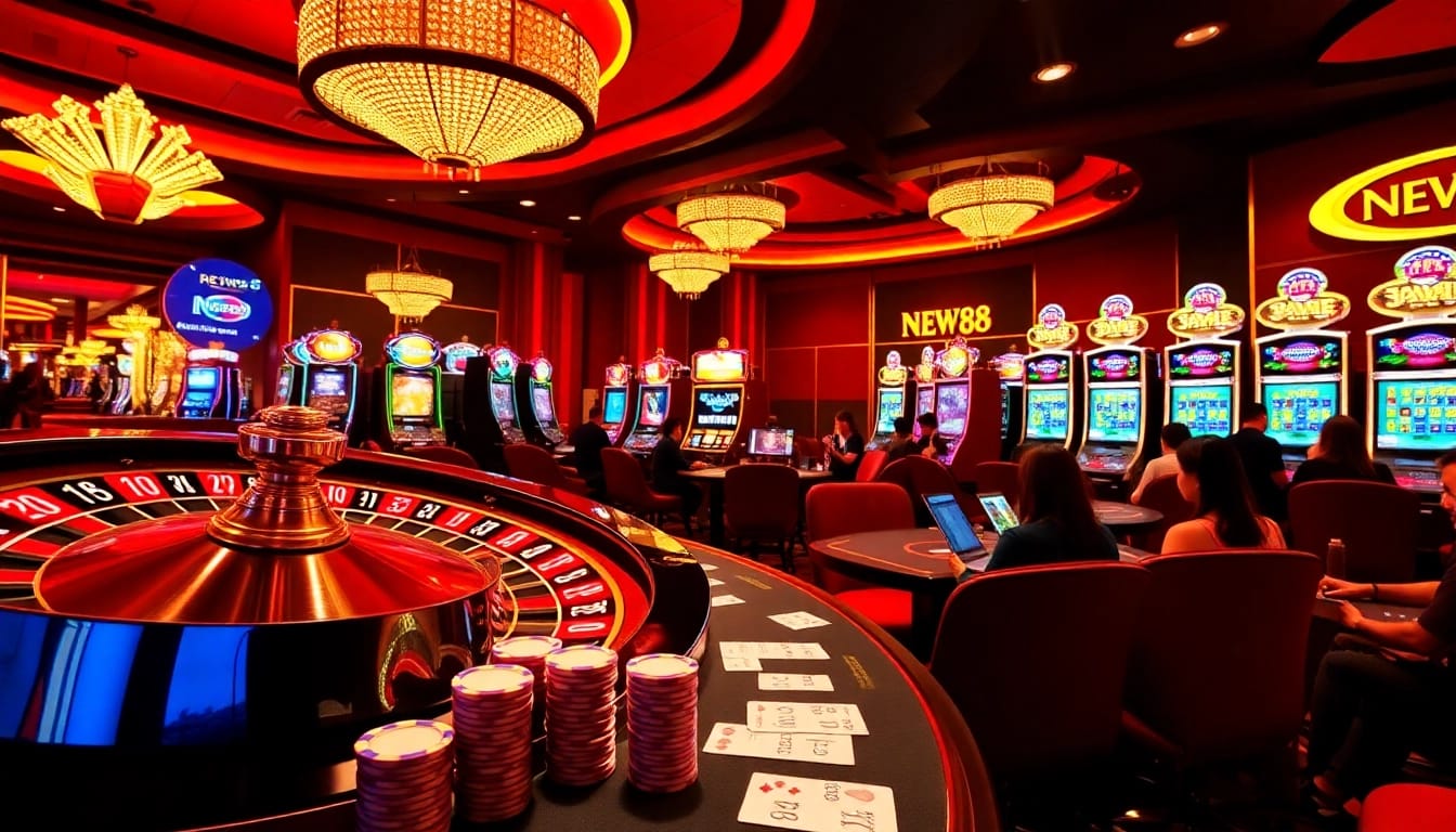 Engage with the exhilarating New88 casino experience while spinning the roulette wheel and winning.