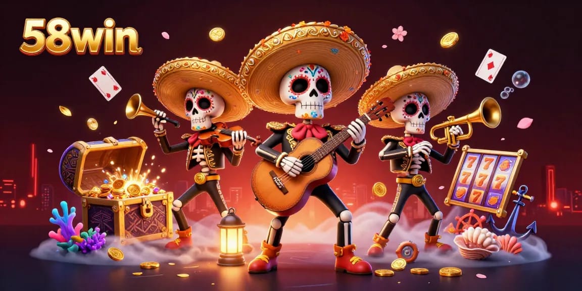 Experience thrilling gameplay at 58win with a vibrant mariachis scene and dynamic casino elements.