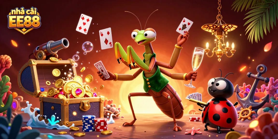 Engage in thrilling gameplay with nhà cái EE88 featuring a dynamic casino atmosphere with unique characters.