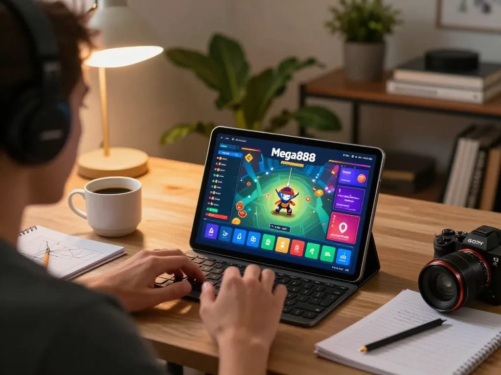 Engaging gameplay on the Mega888 app showcasing free credit mega888 opportunities for players.