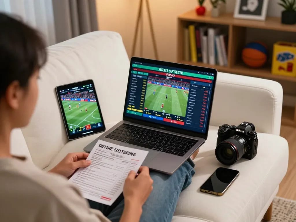 Experience cm88viet with engaging online sports betting at home using laptop and tablet.