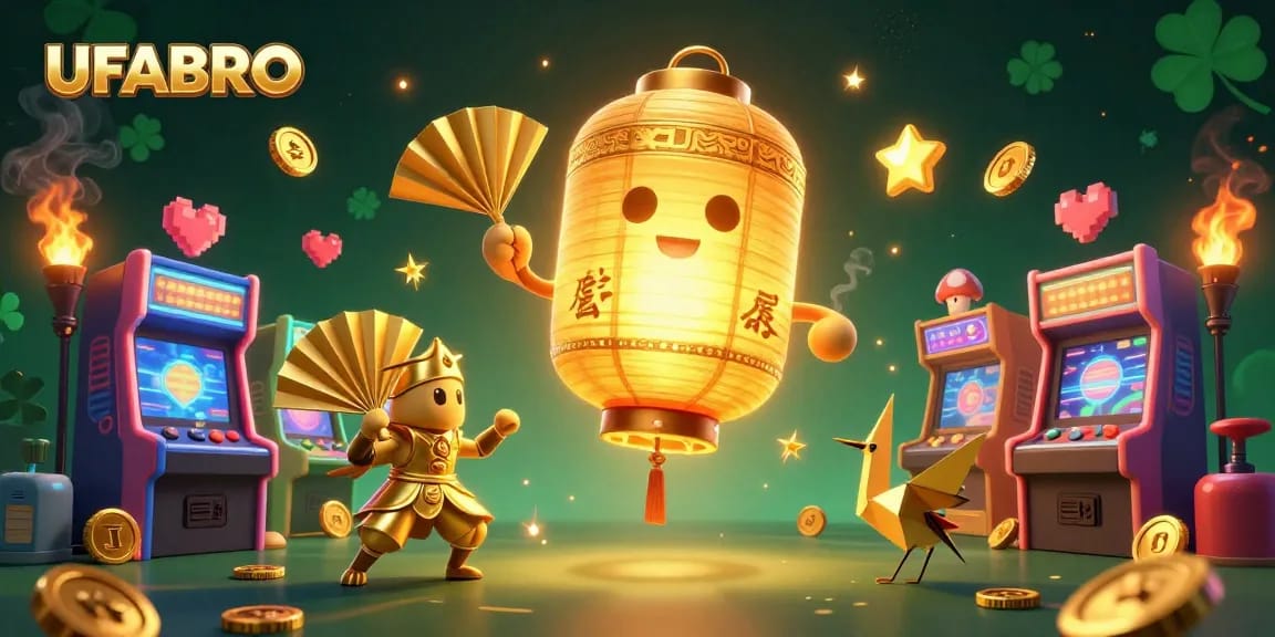 Experience thrilling wins at UFABRO with vibrant casino elements and dynamic characters.
