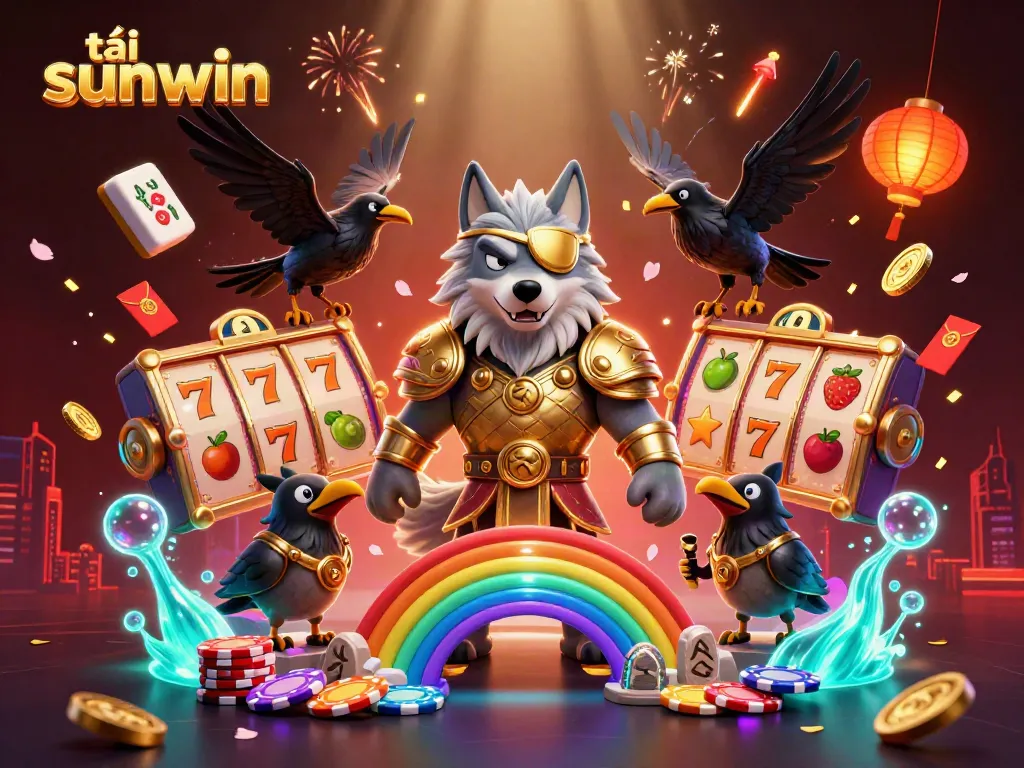 Experience thrilling gameplay with tải sunwin and dynamic casino elements in a vibrant 3D scene.
