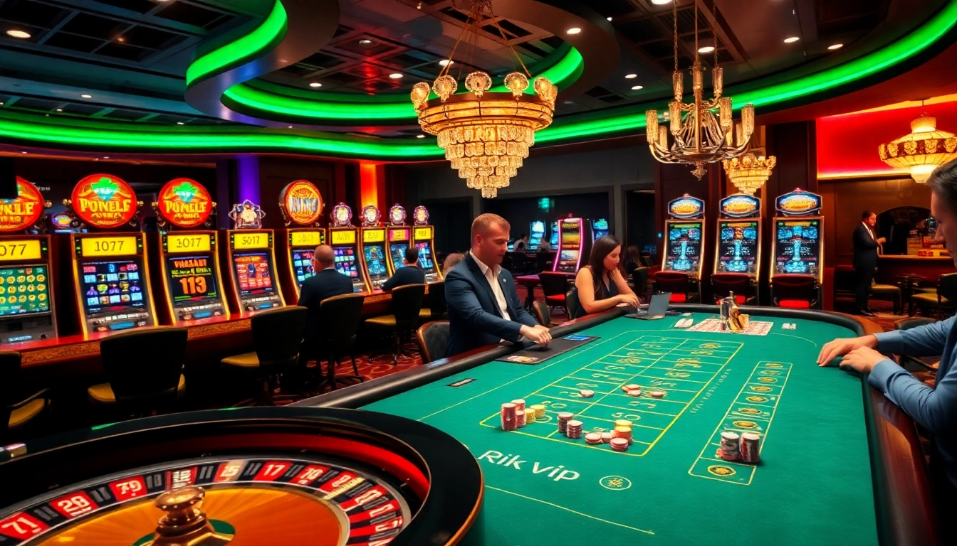Experience excitement at rik vip with vibrant casino tables and thrilling games.
