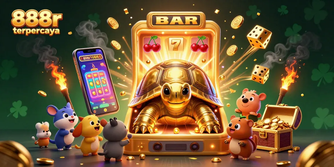 Engage in vibrant gaming with the 888r terpercaya, featuring a dynamic casino scene of excitement and jackpots.