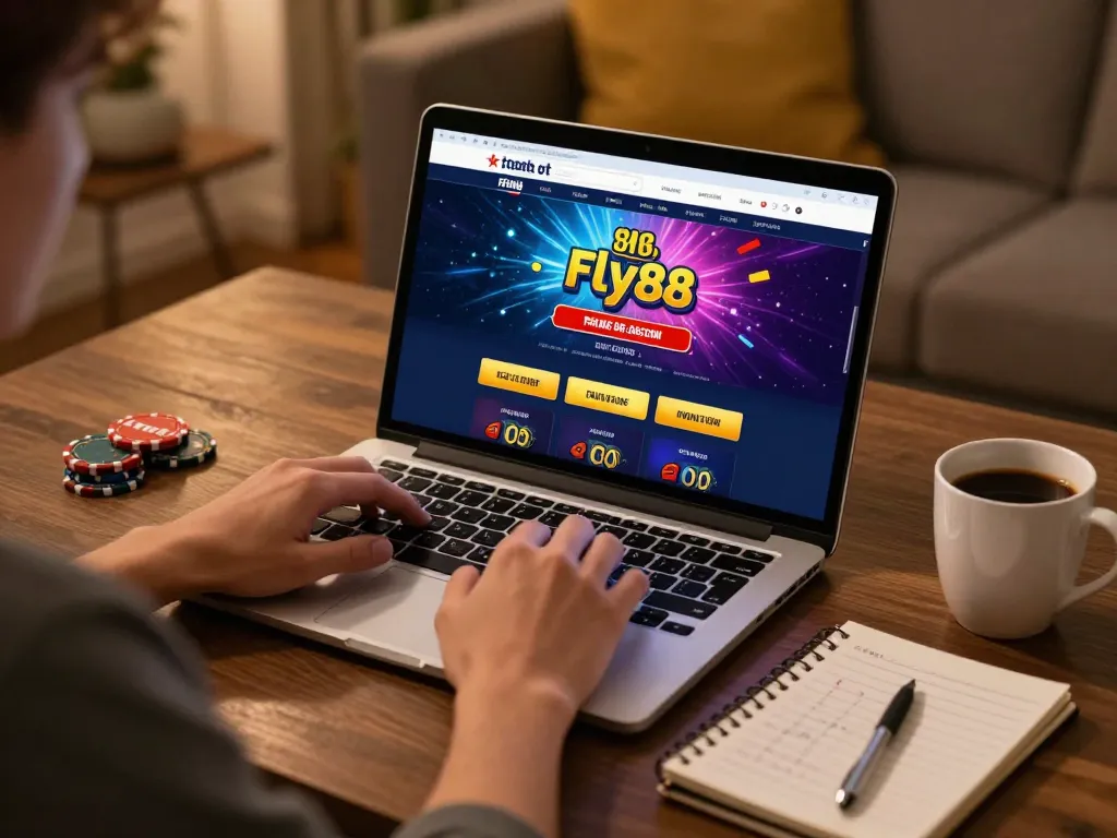 Engaging with trang chủ fly88 online casino gameplay, showcasing strategic betting at home