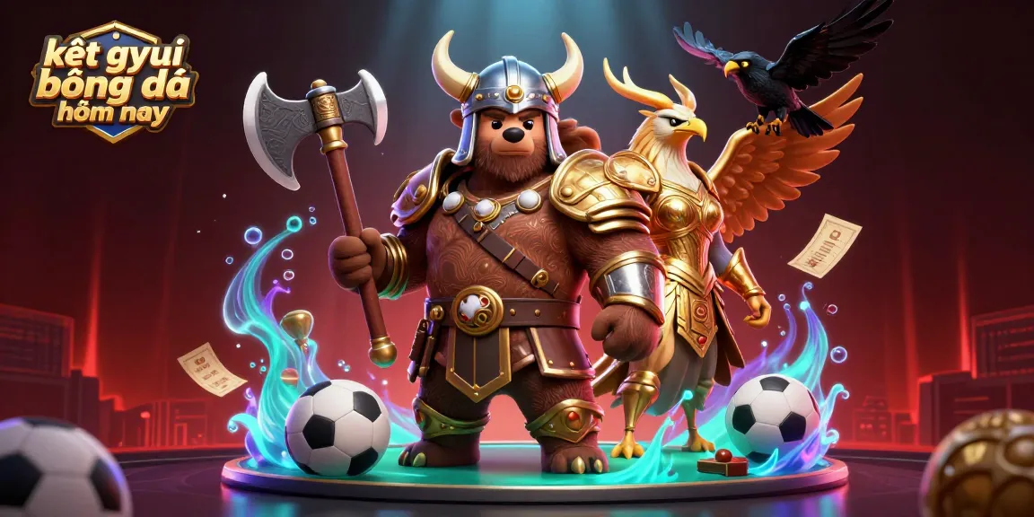 Experience the thrill of kết quả bóng đá hôm nay with this vibrant casino scene featuring dynamic characters and sports elements.