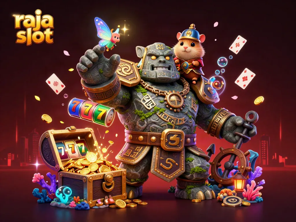 Raja slot menghadirkan petualangan dengan golem, peri magis, dan ksatria hamster di dunia kasino.
