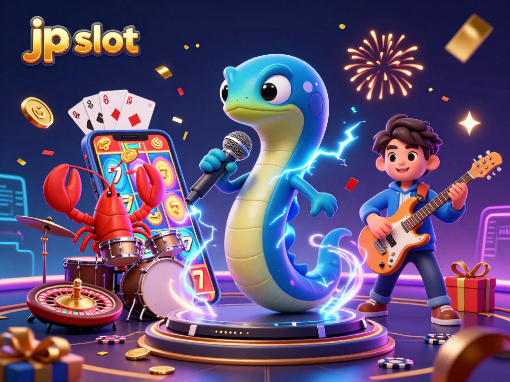 Experience the excitement of jp slot with an energetic underwater casino scene featuring lively characters and vibrant game elements.