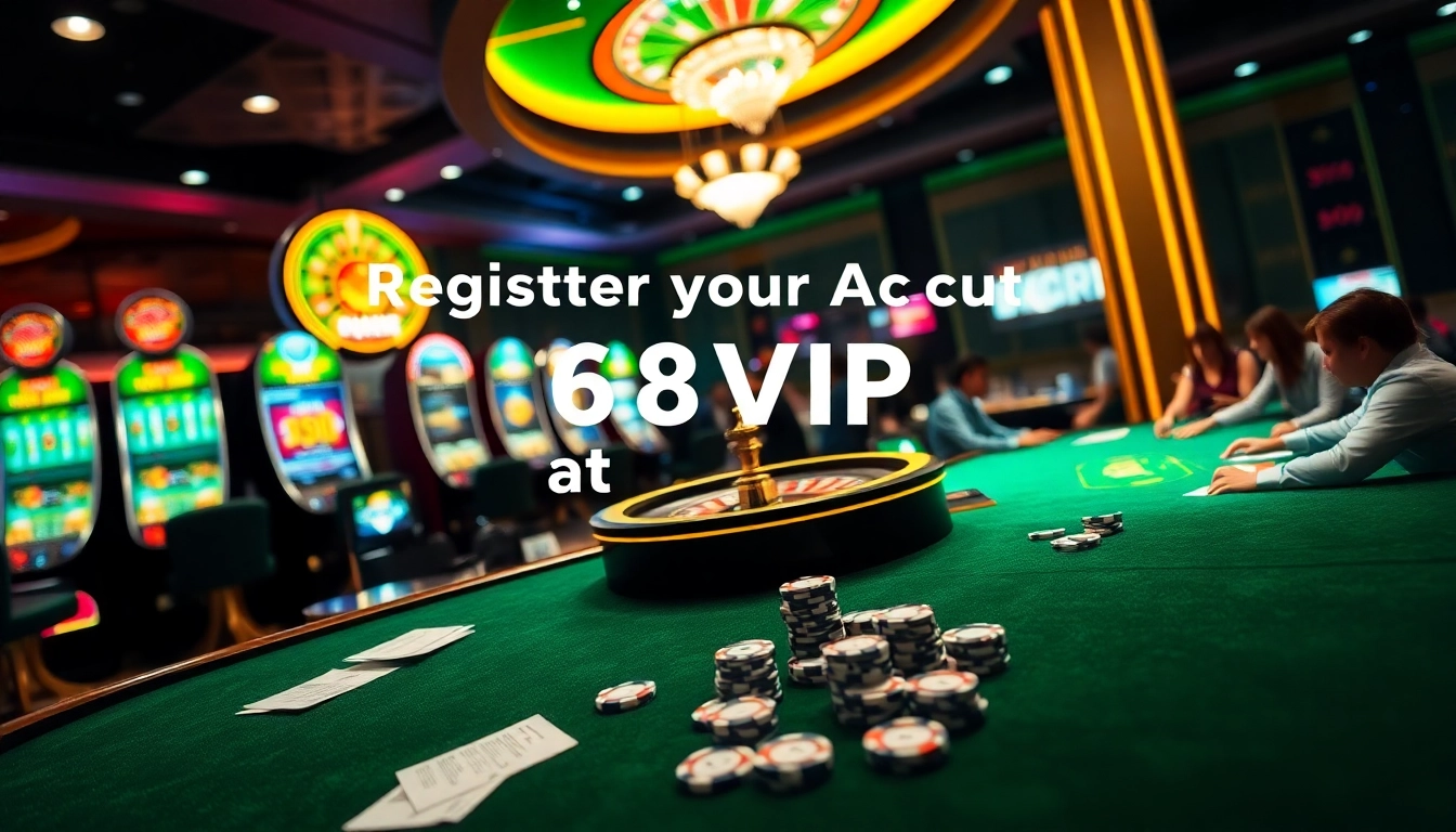 Engaging scene showcasing players at 68VIP casino, highlighting the importance of Đăng Nhập Nhà Cái 68VIP for online betting.