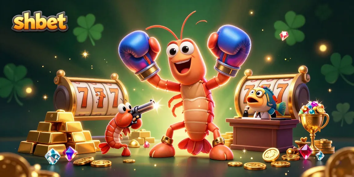 Experience shbet's exciting slot action with vibrant characters and abundant riches in this dynamic casino scene.