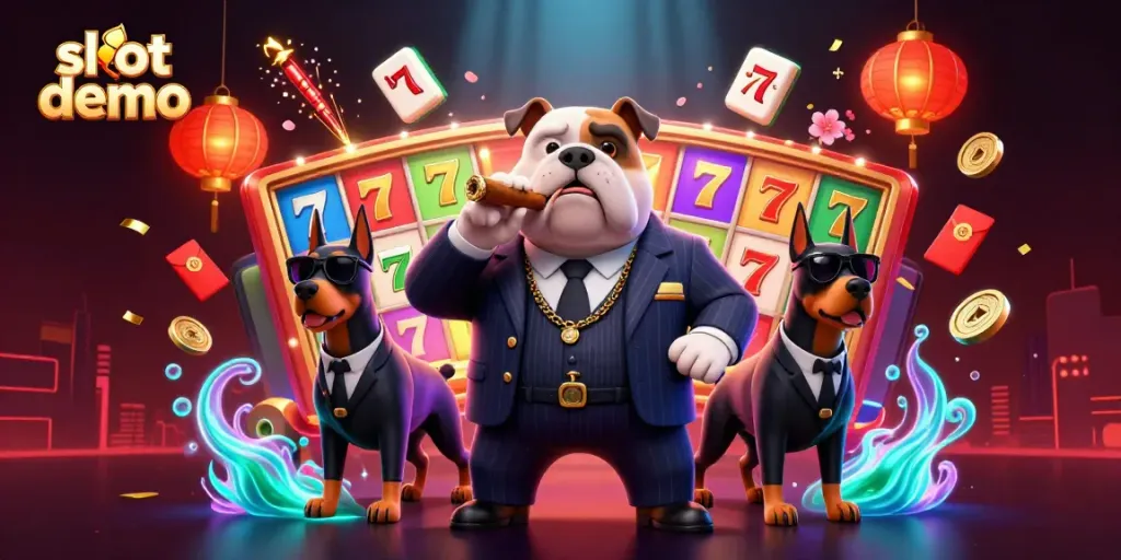 Menangkan permainan slot demo dengan slot berputar, karakter dan simbol keberuntungan di kasino online.