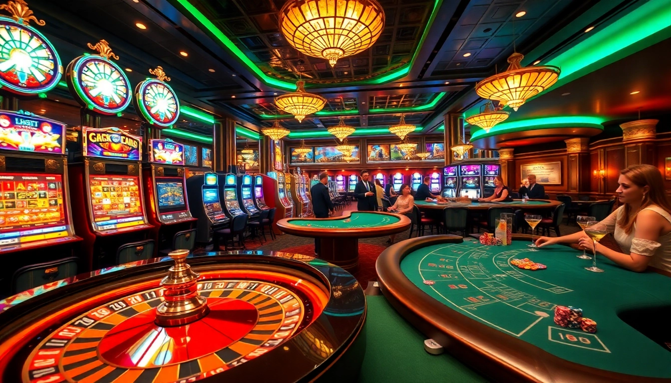 Experience vibrant casino excitement at https://medialingkar.com/goa-dayeuh-karawang-diam-diam-mendunia/ with slot machines and roulette wheel.