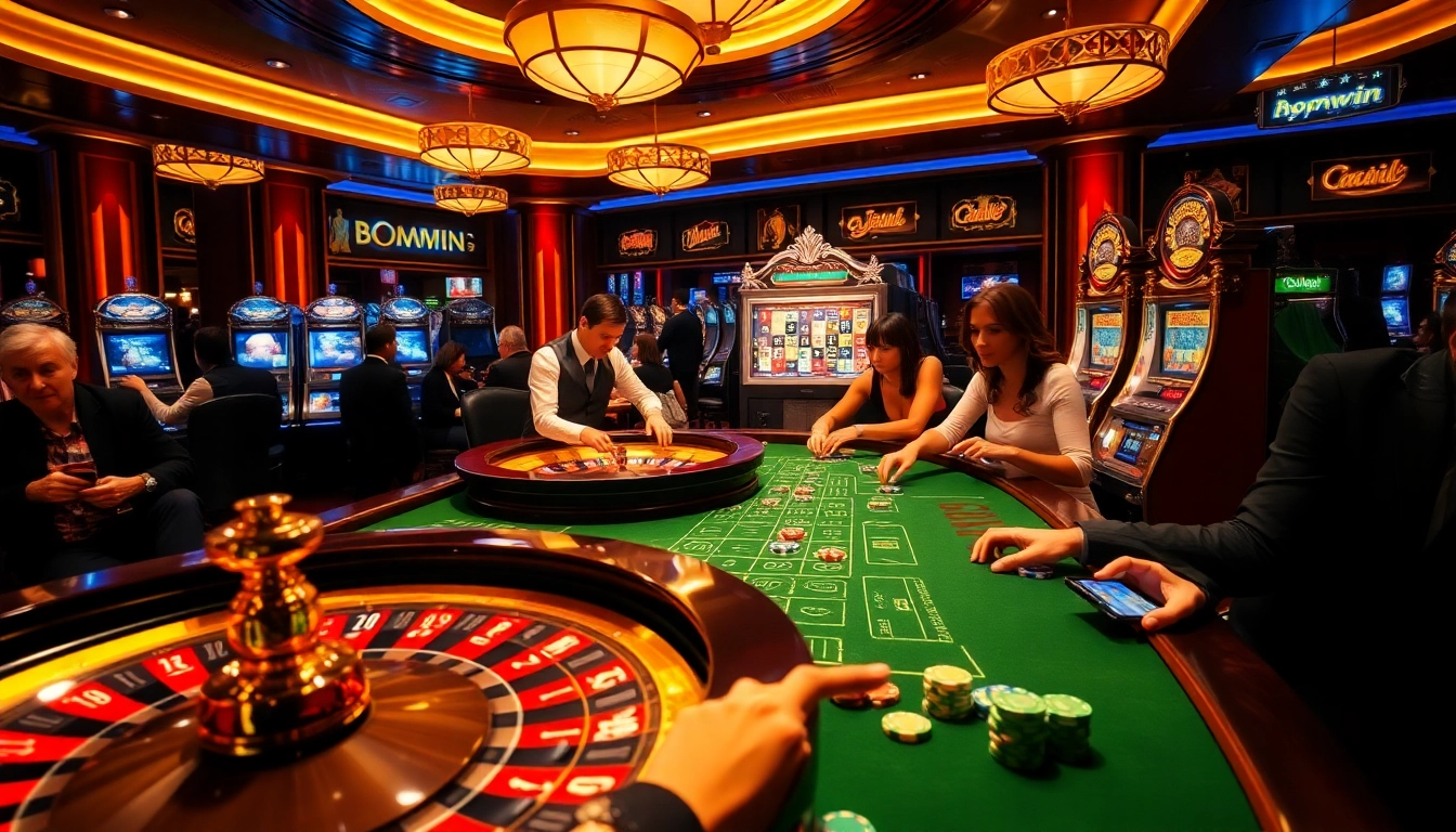 Experience thrilling gameplay at bomwin with vibrant casino tables and engaging games.