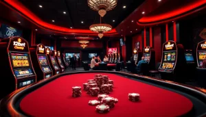 Betting action on 'ink vao 12bet' platform with vibrant casino visuals and poker chips.