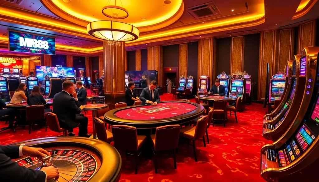 Experience high-stakes gambling at https://mm88.bar/ with luxurious poker tables and thrilling slot machines.