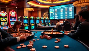 Experience the thrill of gambling at Tha bet with exciting poker, slot machines, and roulette.