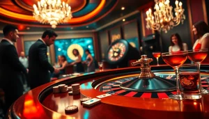 Experience the thrill of high-stakes gaming at jbo.com with players engaging at a roulette table.