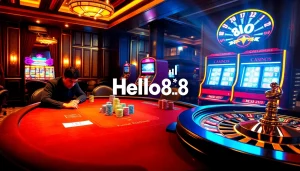 Experience thrilling action at Hello88 casino with vibrant tables and lively players.