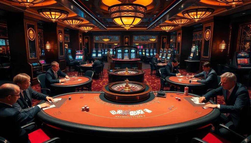 Experience thrilling gameplay at https://120bett.com.br/ with vibrant casino tables and poker chips.