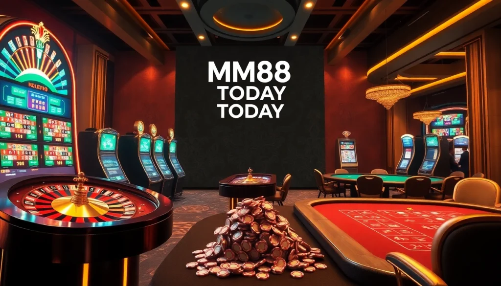 Experience excitement at MM88 TODAY with vibrant casino tables and thrilling gambling action.