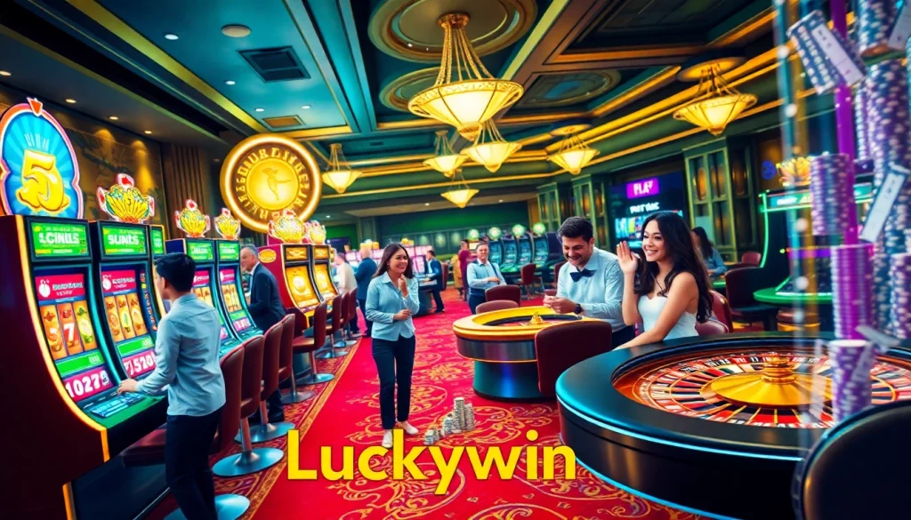 Play and win big at Luckywin casino with vibrant slot machines and thrilling games.