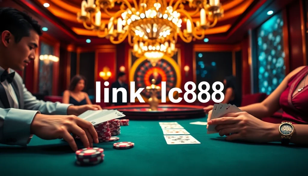 Experience thrilling Baccarat gameplay at LC88 with players focused on winning strategies.