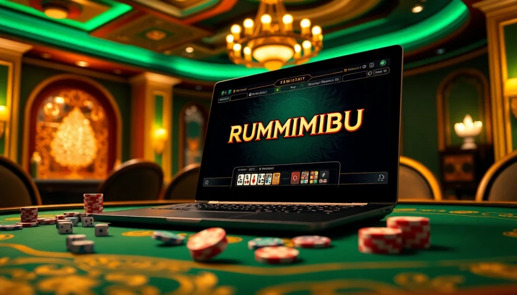 הנאה מ-רמיקוב אונליין בסביבה יוקרתית של קזינו עם מכשירי משחק מעוצבים מסביב.