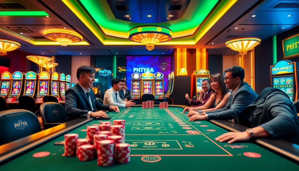 Experience the thrill of casino gaming at https://phtaya.ac/ with vibrant tables and exciting atmosphere.