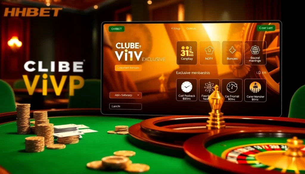 Experience the luxury of Clube VIP HHBET with exclusive bonuses and cashback in a vibrant casino scene.