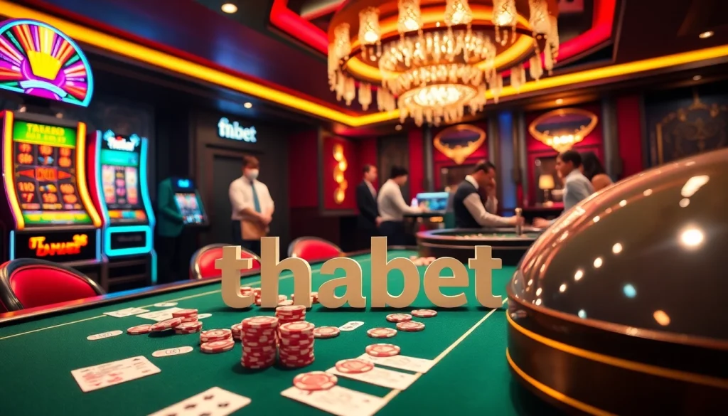 Experience thrilling gambling at Thabet's opulent casino tables.